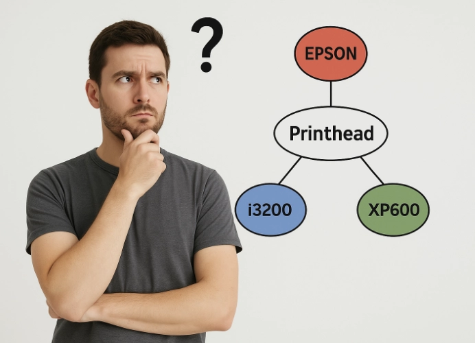 มือใหม่ซื้อเครื่องพิมพ์ DTF เลือกหัวพิมพ์แบบไหนดี: Epson, i3200, XP600 ต่างกันยังไง