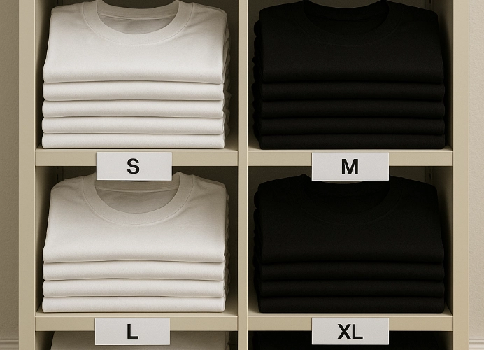 จัดระเบียบสต็อกเสื้อเปล่าในร้านยังไงไม่ให้สั่งของซ้ำ