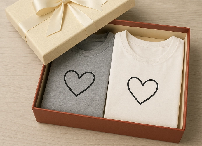 ไอเดียของขวัญสุดพิเศษ: สกรีนเสื้อคู่ เสื้อทีม หรือเสื้อครอบครัวด้วย DTF (Direct to Film)