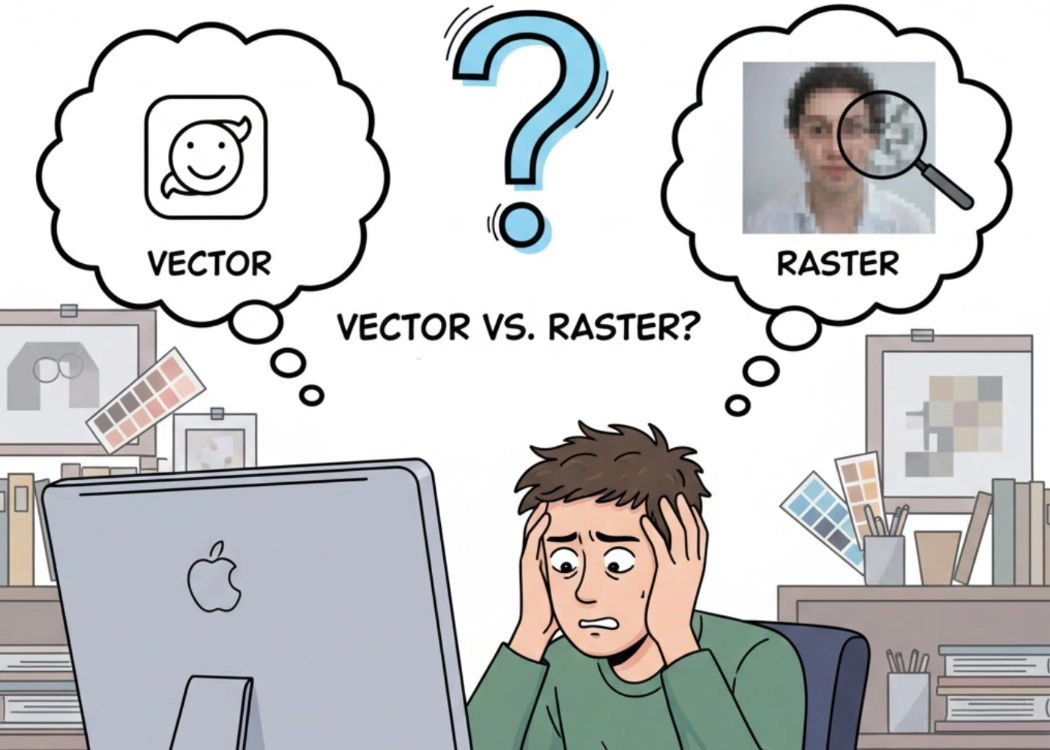 ไฟล์ Vector vs Raster: เลือกใช้อันไหนให้เหมาะกับงานสกรีน DTF?